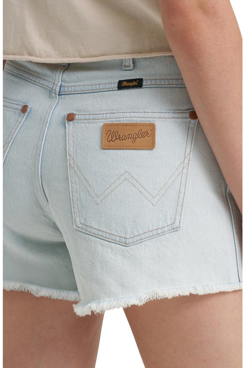Cowboy High Waist Denim Cutoff Shorts, Alternate, color, SUGAR