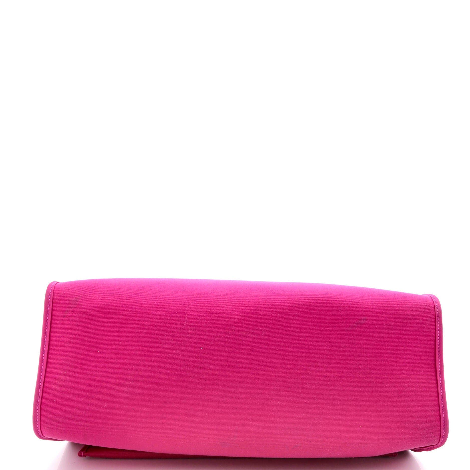 Pre-Owned Hermes Herbag Zip Leather and Toile 39, Alternate, color, Rose Pourpre