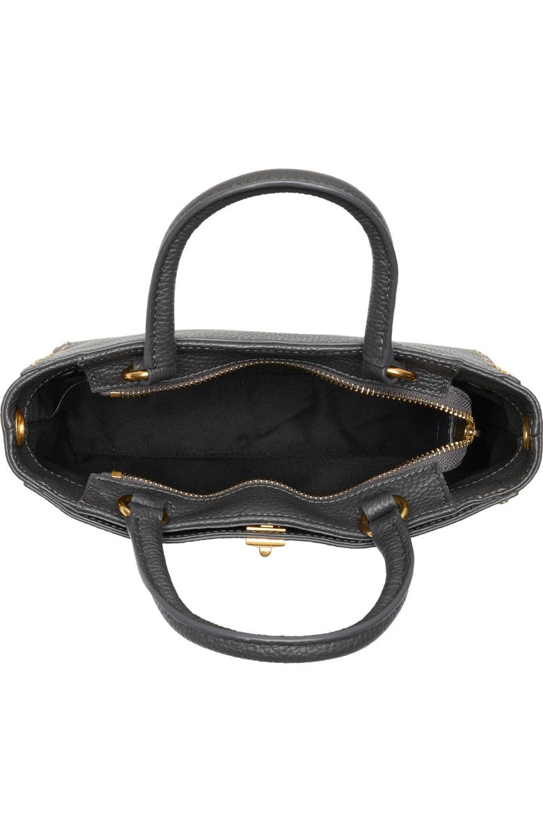 Rebecca Minkoff Darren Top Handle Leather Crossbody Bag, Alternate, color, Shadow