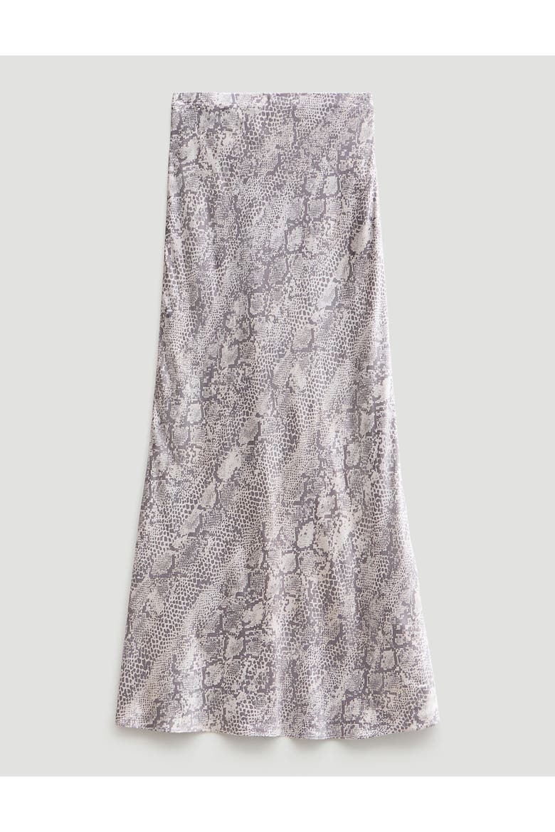 Simone Slinky Skirt, Alternate, color, Natural Snake Grey