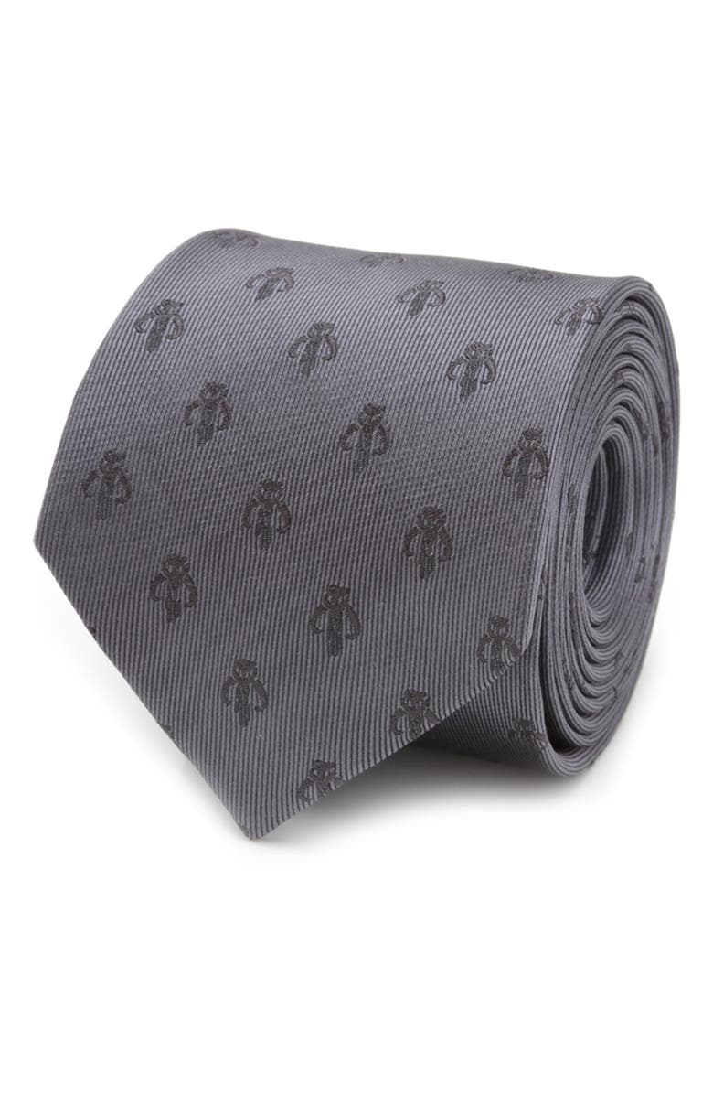 Cufflinks, Inc. Star Wars<sup>™</sup> - Mandalorian Silk Tie, Alternate, color, Grey
