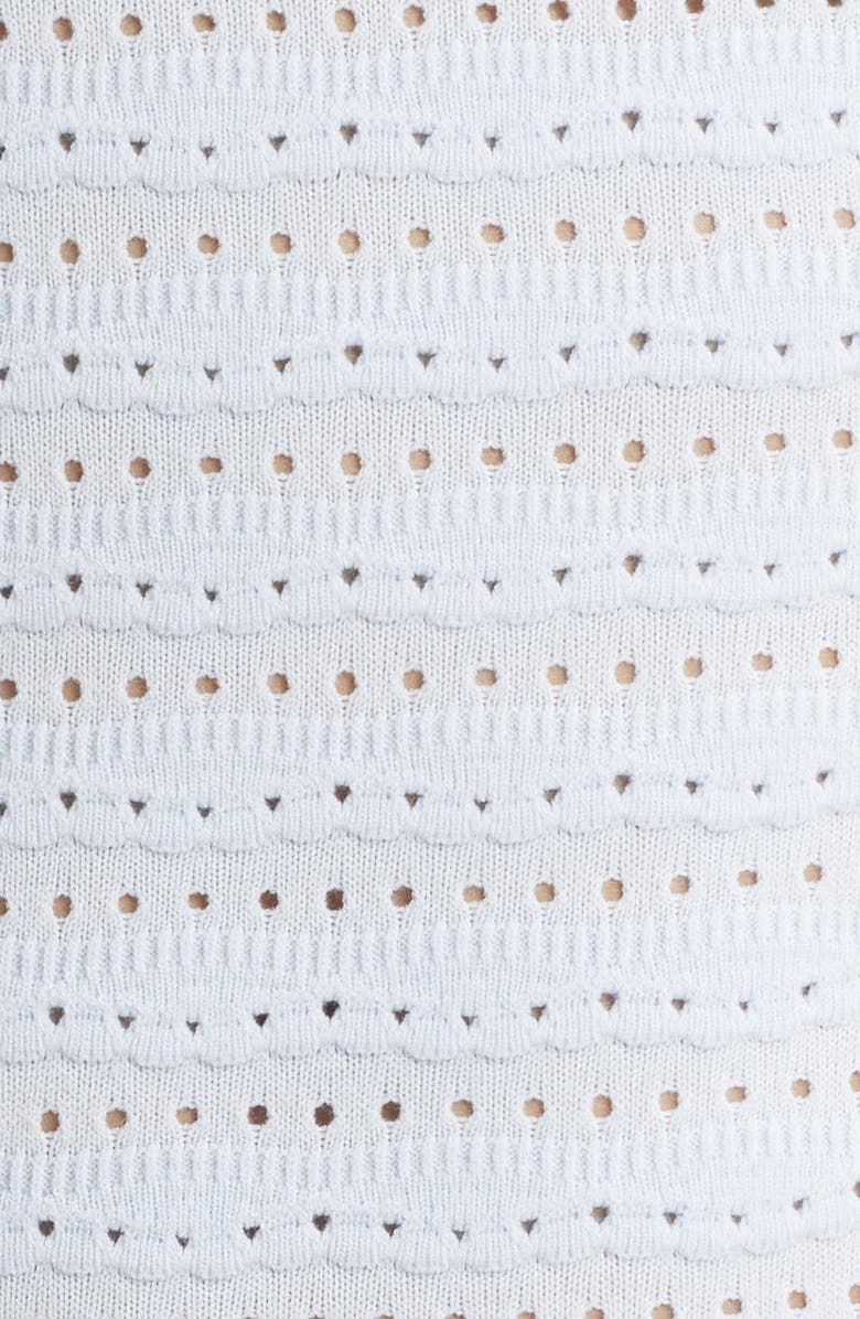 LoveShackFancy Maryanne Pointelle Minidress, Alternate, color, Morning Sky