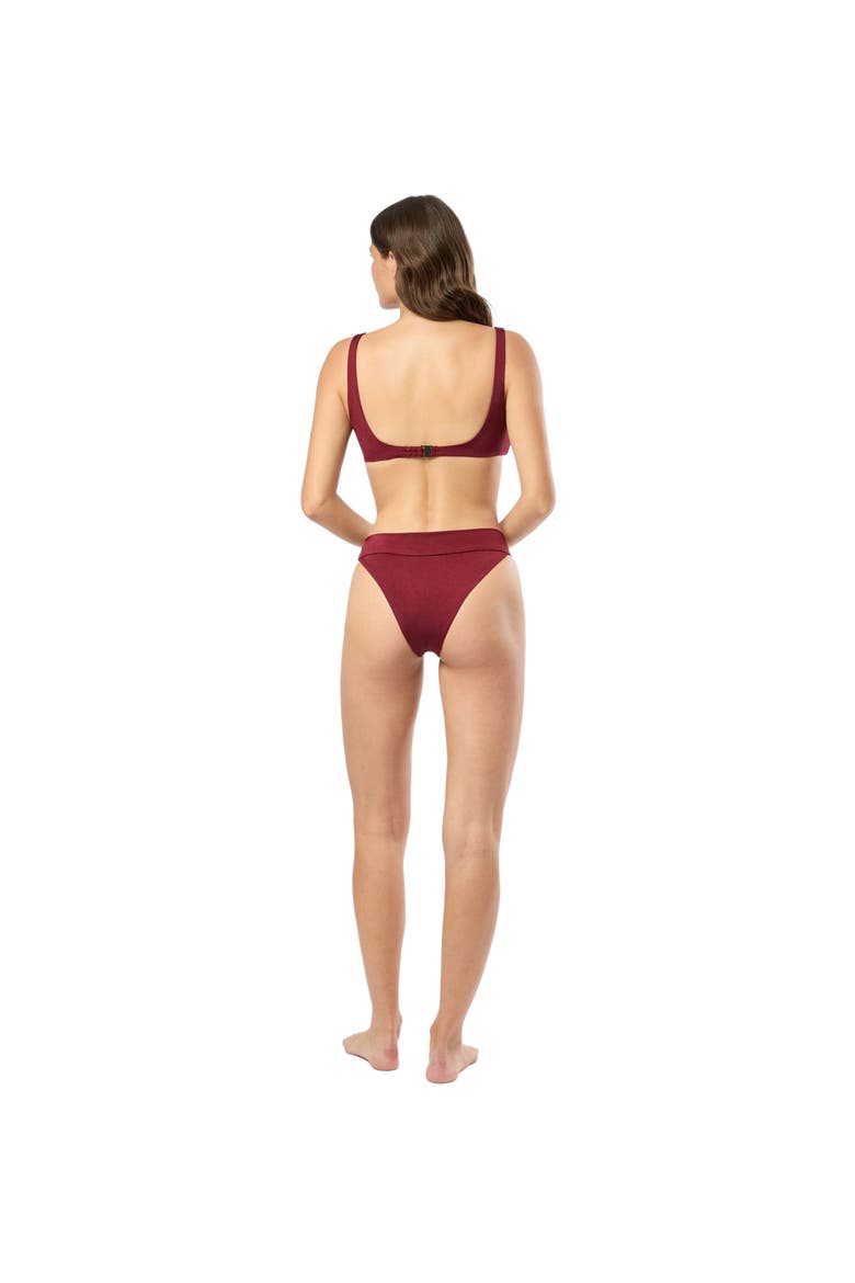 Karina Bikini Bottom, Alternate, color, POMEGRANATE