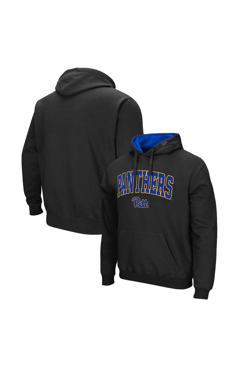 COLOSSEUM Men's Colosseum Black Pitt Panthers Arch & Logo 3.0 Pullover Hoodie, Main, color, Black
