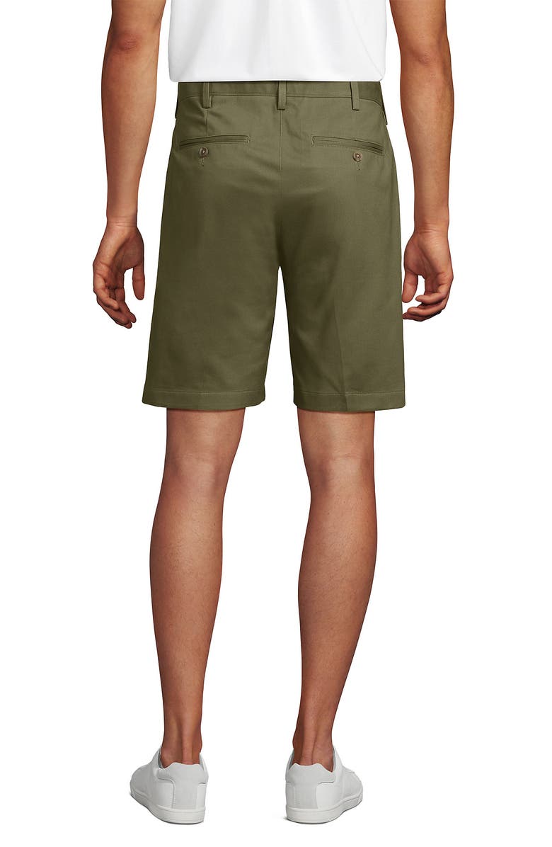 Lands' End Comfort Waist 9" No Iron Chino Shorts, Alternate, color, River Stone Green