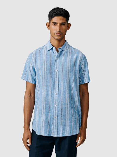 Austin Cotton Linen Short Sleeved Shirt
