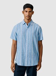 Aubin Austin Cotton Linen Short Sleeved Shirt