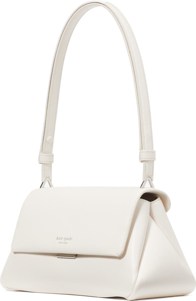 Kate Spade New York grace smooth leather convertible shoulder bag, Alternate, color, Cream.