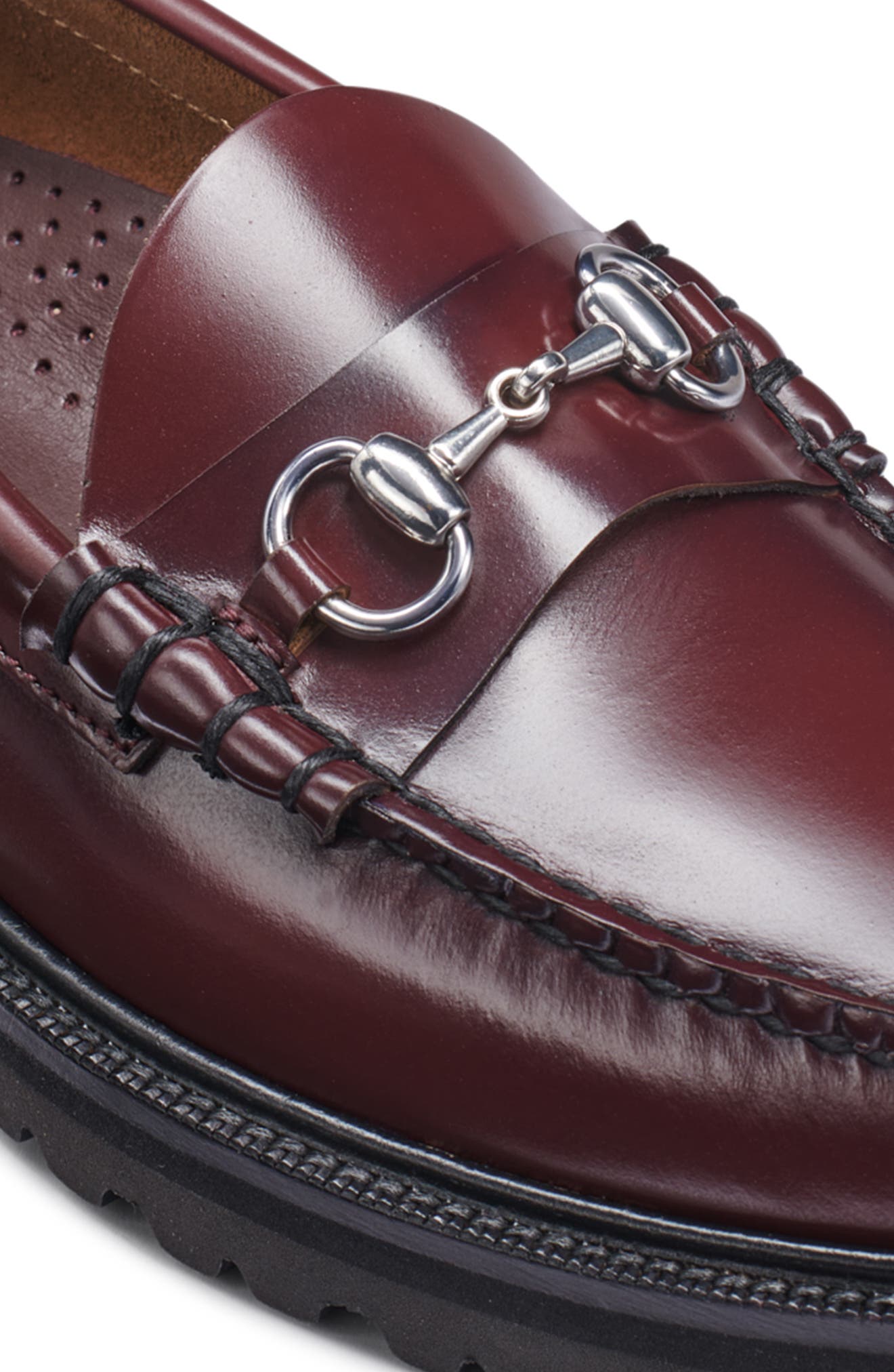 G.H.BASS Lincoln Weejun Lug Loafer, Alternate, color, Wine