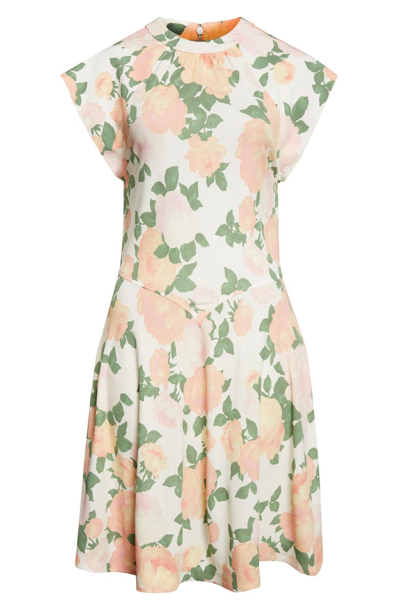 Stella McCartney Peony Print Dress, Alternate, color, Multicolor Pink