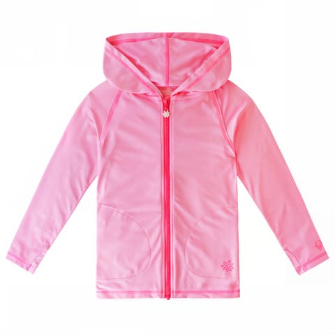 Long Sleeve Half Zip Swim Suit (Toddler, Little Kid, Big Kid)