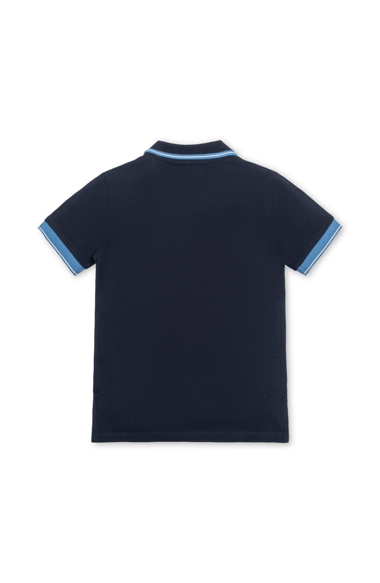 Hope & Henry Baby Boys' Organic Pique Polo, Infant, Alternate, color, Navy With Blue And White