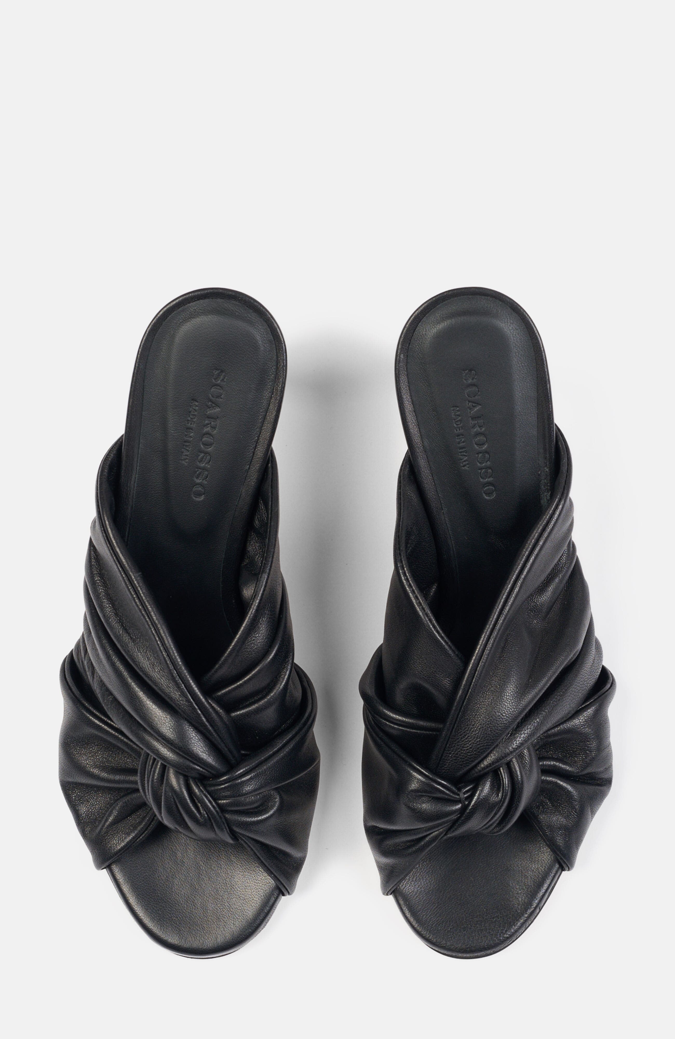 SCAROSSO Kiki Sandals, Alternate, color, Black - Calf