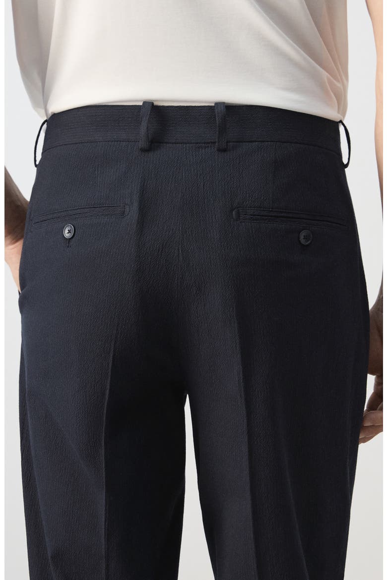 Slim Fit Seersucker Pants, Alternate, color, NAVY