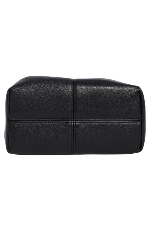 Bcbg Mini Pleated Top Handle Bag In Black