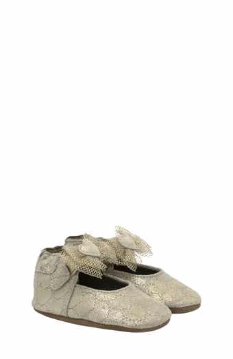 Desiree Heart Bow Mary Jane Crib Shoe
