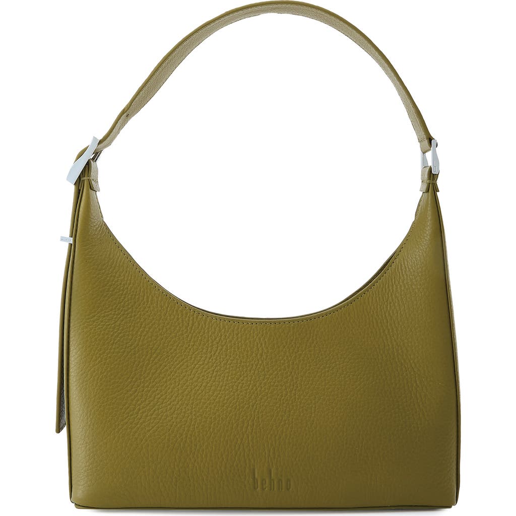 Behno Danny Flatiron Pebble Leather Shoulder Bag