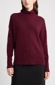 Nordstrom Oversize Cashmere Turtleneck Sweater