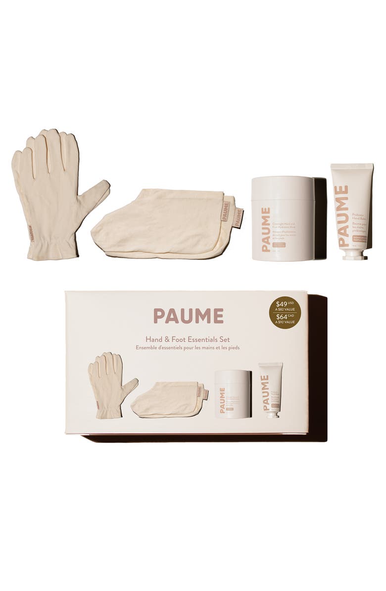 PAUME Hand & Foot Essentials 4-Piece Set $82 Value, Main, color, Beige