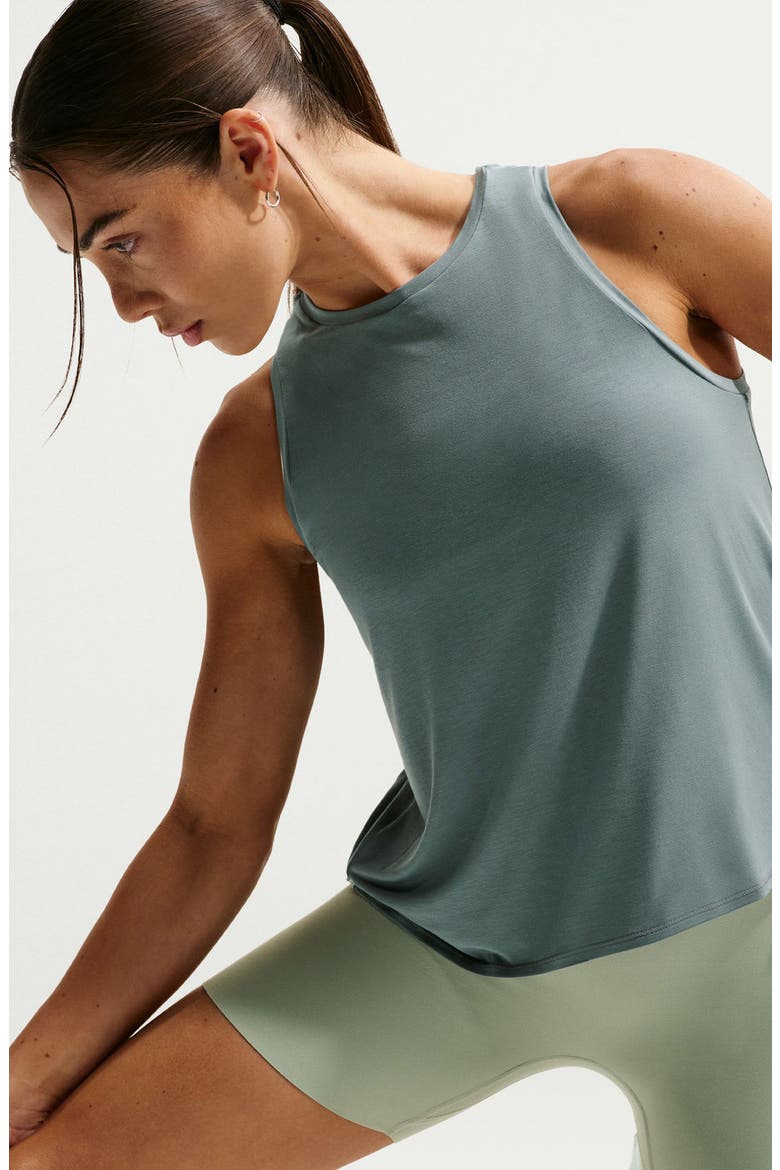 Zenvy Dri-FIT Tank Top, Alternate, color, MINERAL SLATE/ WHITE