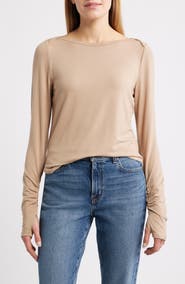 CITY BLUES Long Sleeve Modal Blend Top
