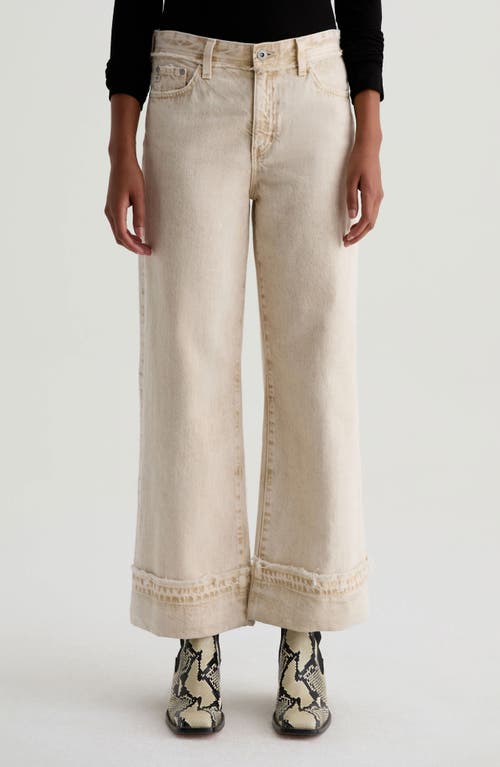 Ag Saige Ankle Wide Leg Jeans In Neutral