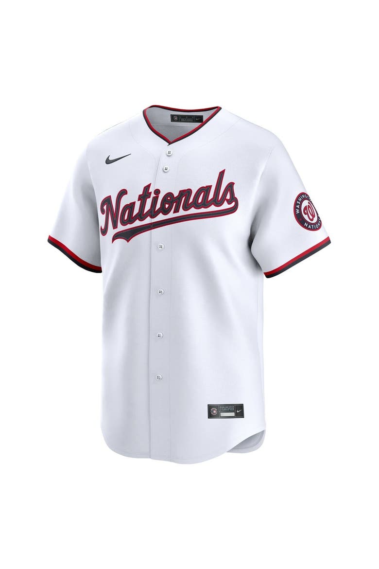 Men's Nike James Wood White Washington Nationals Home Limited Player Jersey, Alternate, color, White