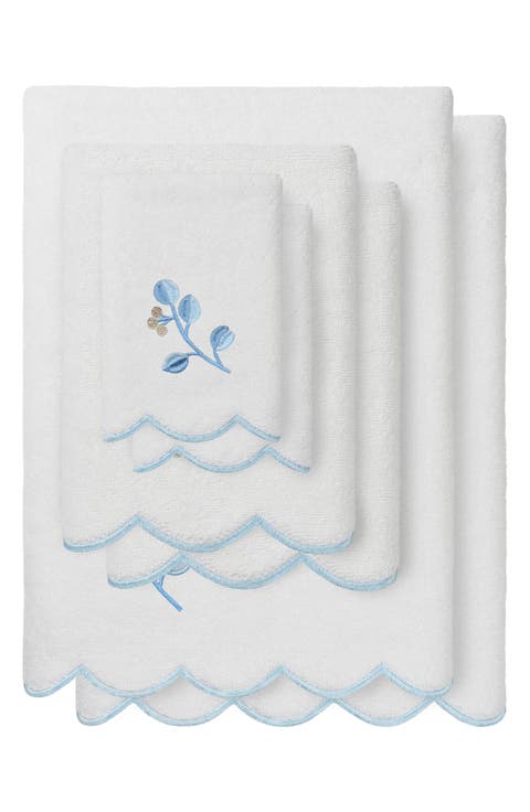 Wild Branch Scallop 6-Piece Assorted Towels Set