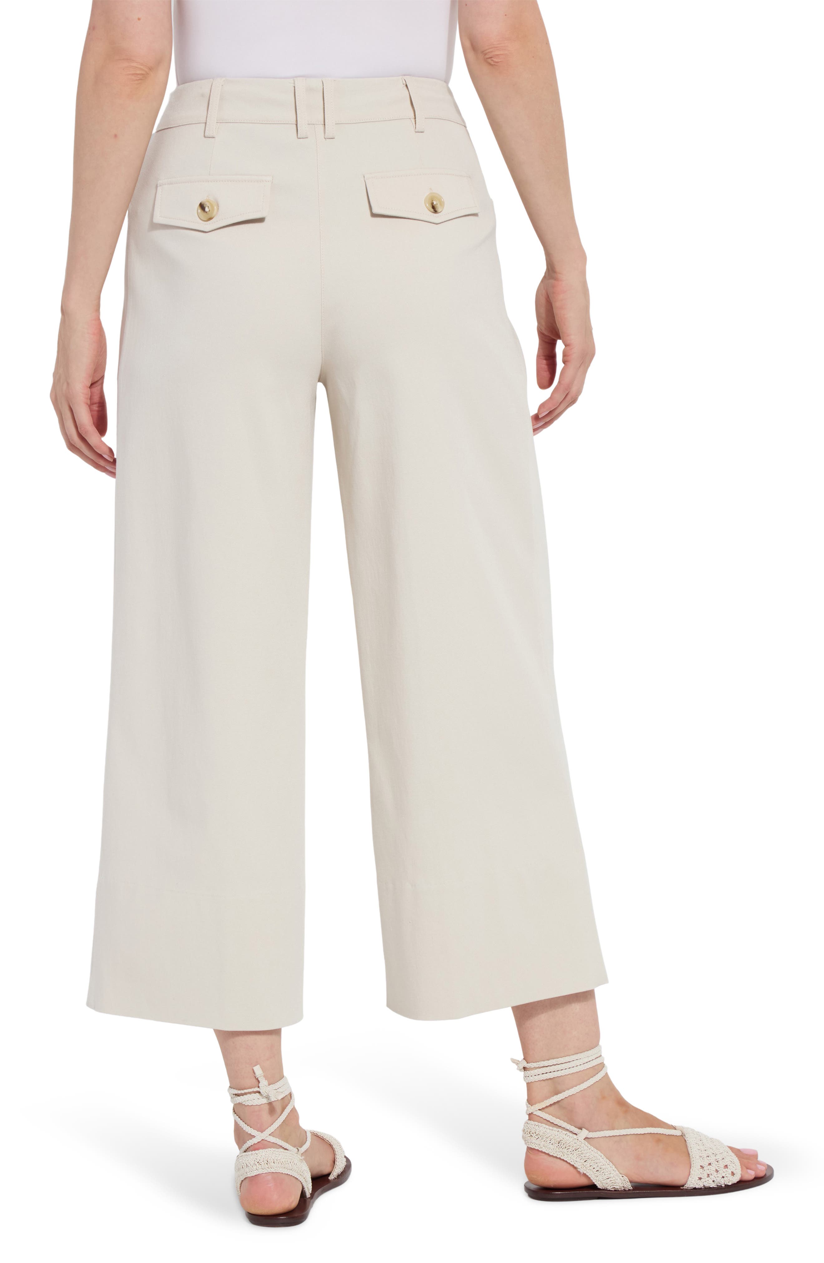 Mirabelle Pleated Crop Palazzo Pants - image 2