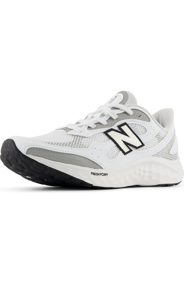New Balance Fresh Foam Arishi v4 Running Shoe, Alternate, color, Nb 103 White/ Silver Metallic