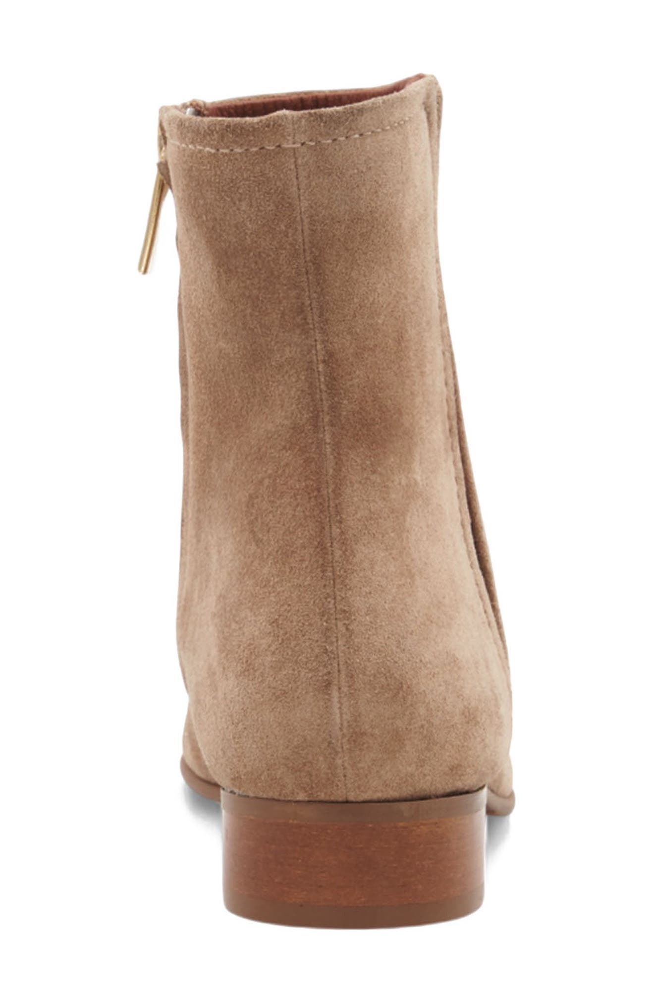 Aquatalia Sahara Weatherproof Bootie, Alternate, color, Champagne Suede