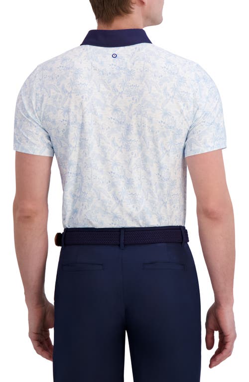 Ben Sherman Island Hopping Tech Jersey Golf Polo In Blue