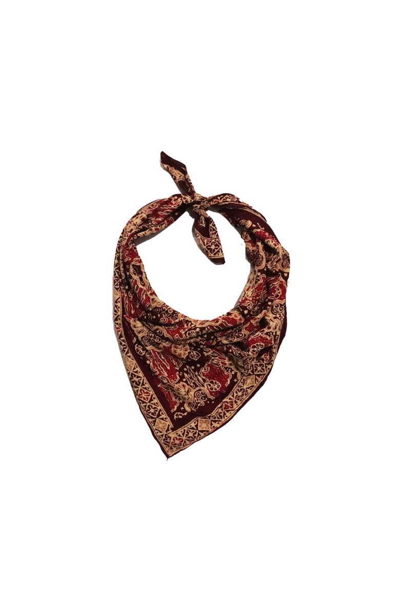 Kasih Co-op Hand Dyed Batik Bandana, Alternate, color, Sunlit Garden
