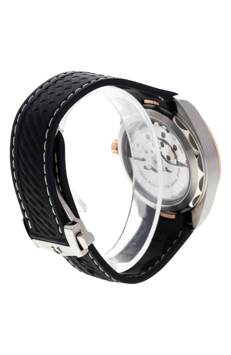 Watchfinder & Co. Omega Preowned 2023 Aqua Terra 150-Meter Gents 220.22.41.21.02.001 Rubber Strap Watch, 41mm, Alternate, color, Silver