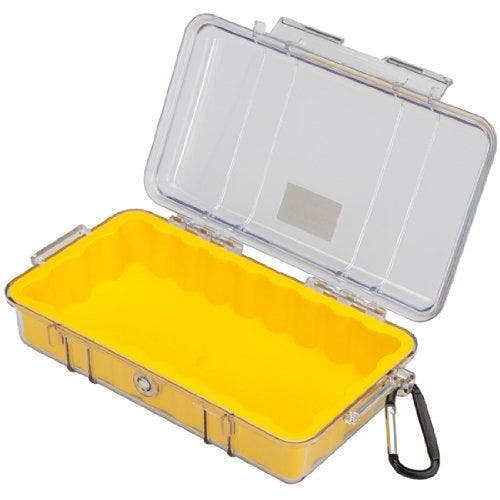 Pelican 1060 Micro Case  for iPhone, Cell Phone, GoPro, Camera, and More, Alternate, color, Yellow