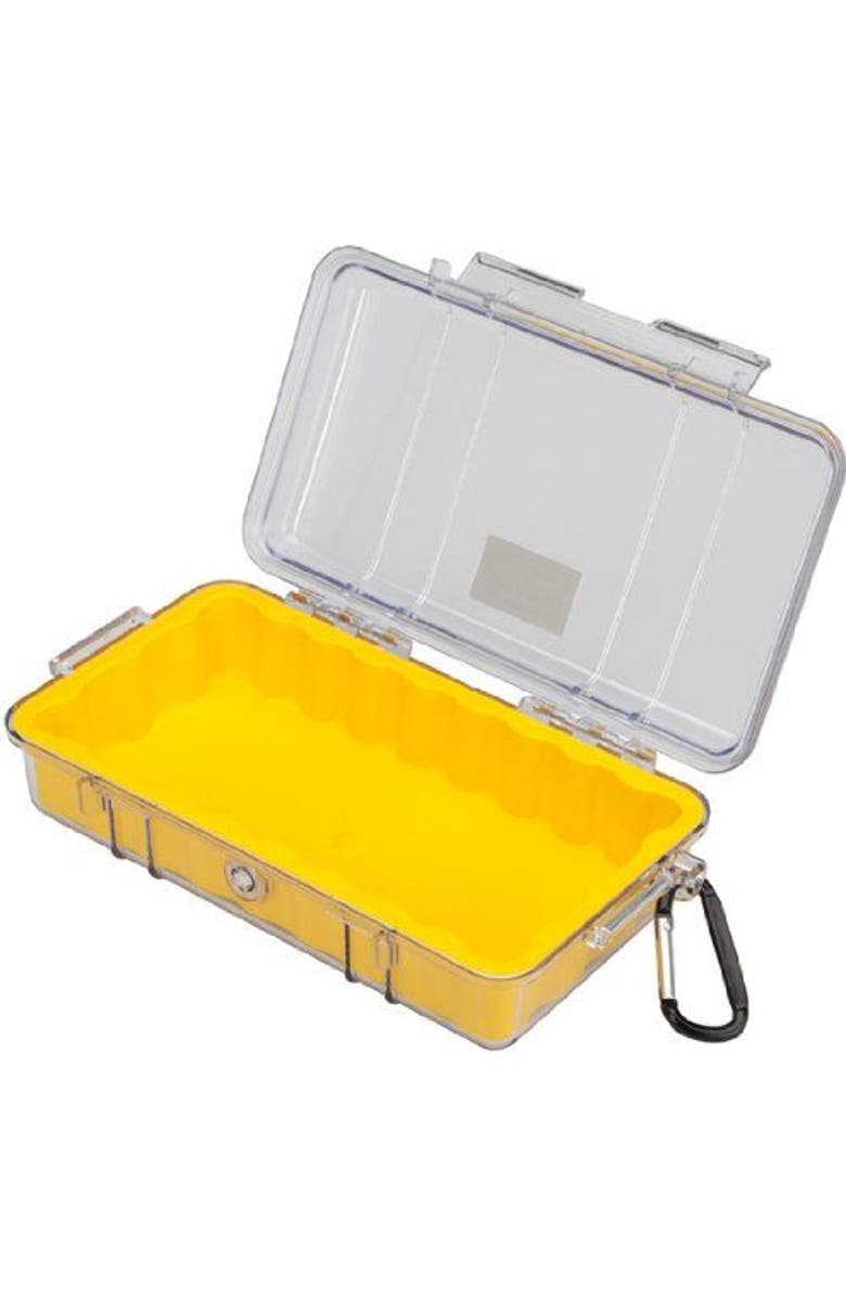Pelican 1060 Micro Case for iPhone, Cell Phone, GoPro, Camera, and More, Alternate, color, Yellow