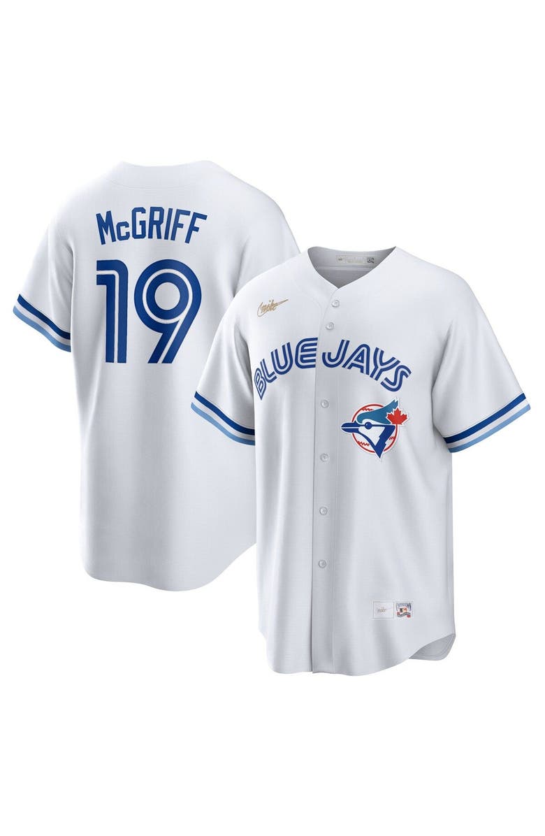 Nike Men's Nike Fred McGriff White Toronto Blue Jays Cooperstown Collection 2023 Hall of Fame Inline Replica Jersey, Main, color, 