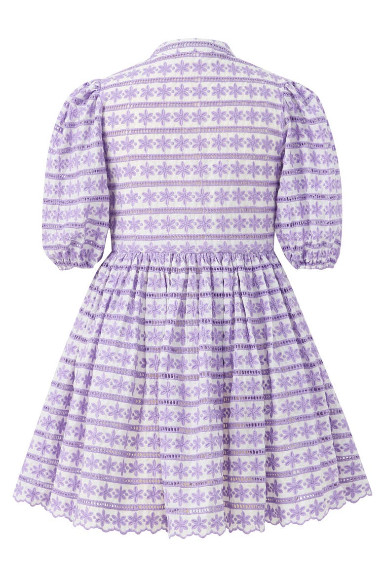 Odessa Puff Sleeve Mini Dress, Alternate, color, Lavender