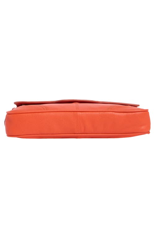 Lucky Brand Luma Leather Shoulder Bag In Orange