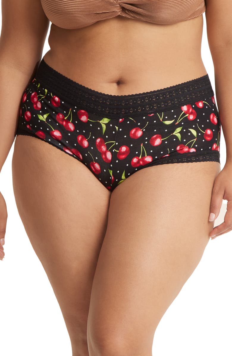 Hanky Panky Print DreamEase<sup>®</sup> Boyshorts, Main, color, Cherry Bomb