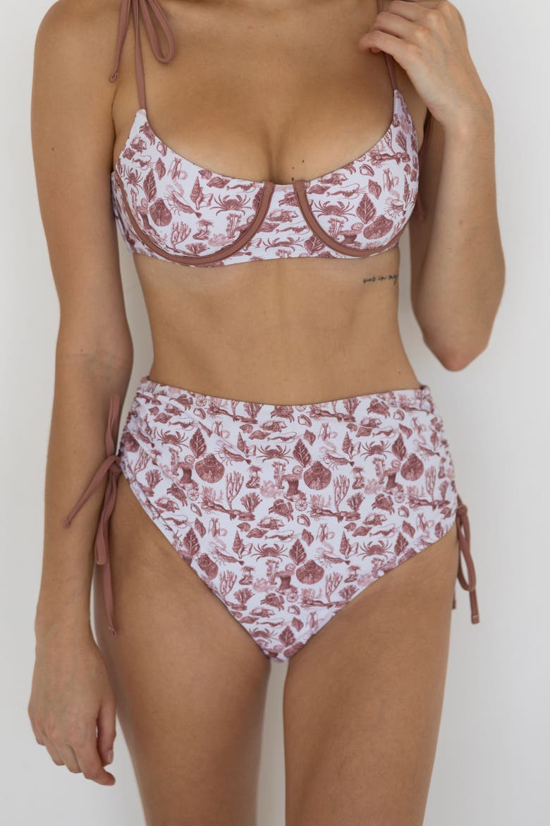 Marina High Waisted Bottoms, Main, color, Red