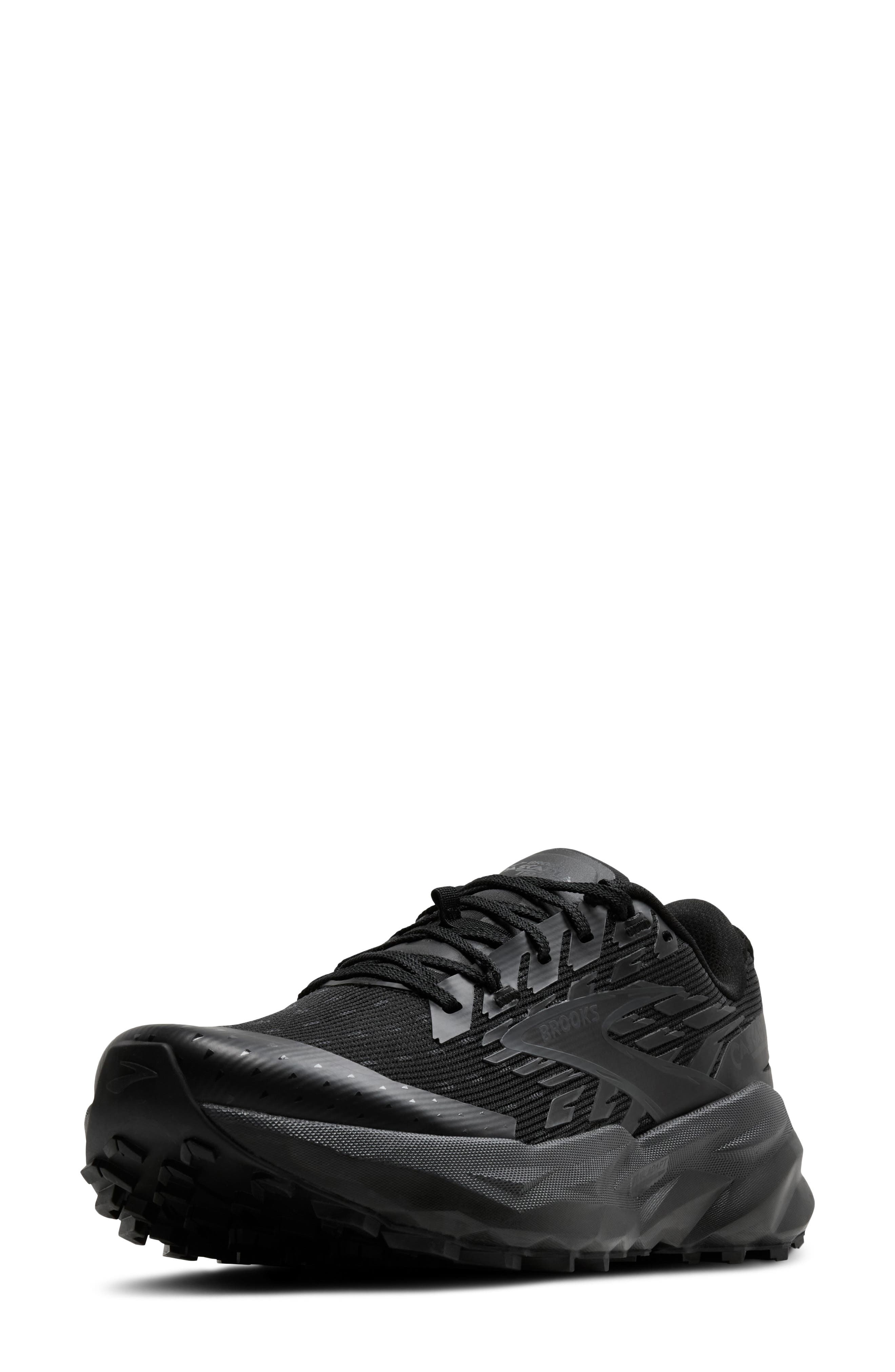 Brooks Cascadia 19 Trail Running Shoe, Alternate, color, Black/ Black/ Ebony