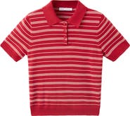 MANGO Stripe Polo Sweater
