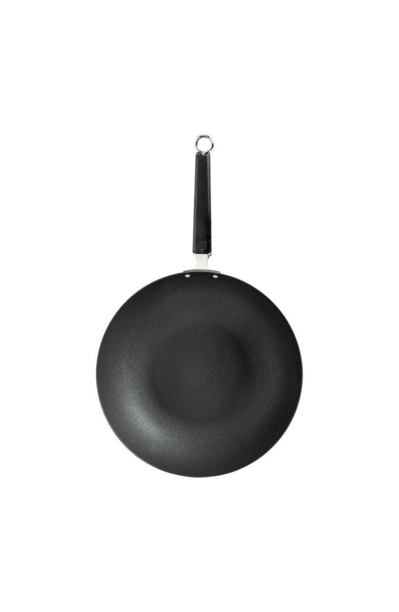 JOYCE CHEN Carbon Steel Excalibur Nonstick Stir Fry Pan with Phenolic Handle, 12-Inch, Alternate, color, Black