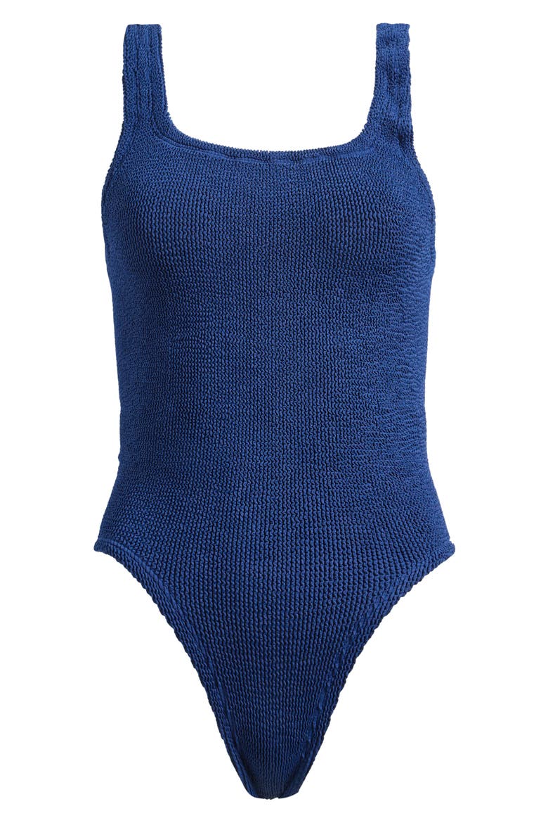 Square Neck One-Piece Swimsuit, Main, color, NAVY