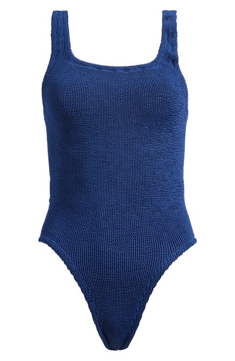 Square Neck One-Piece Swimsuit
