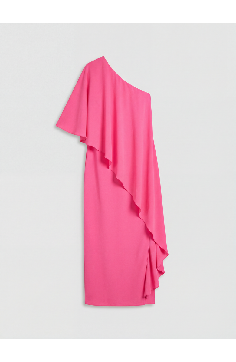 Coast Chiffon Cape Crepe Pencil Dress, Alternate, color, Magenta