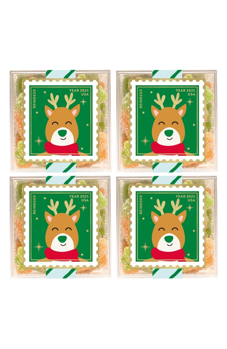sugarfina Reindeer Carrots Set of 4 Candy Cubes, Main, color,