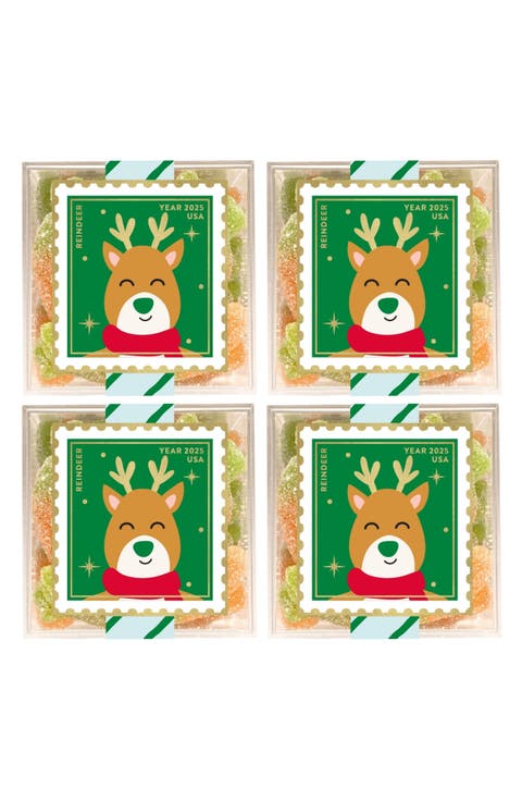 Reindeer Carrots Set of 4 Candy Cubes