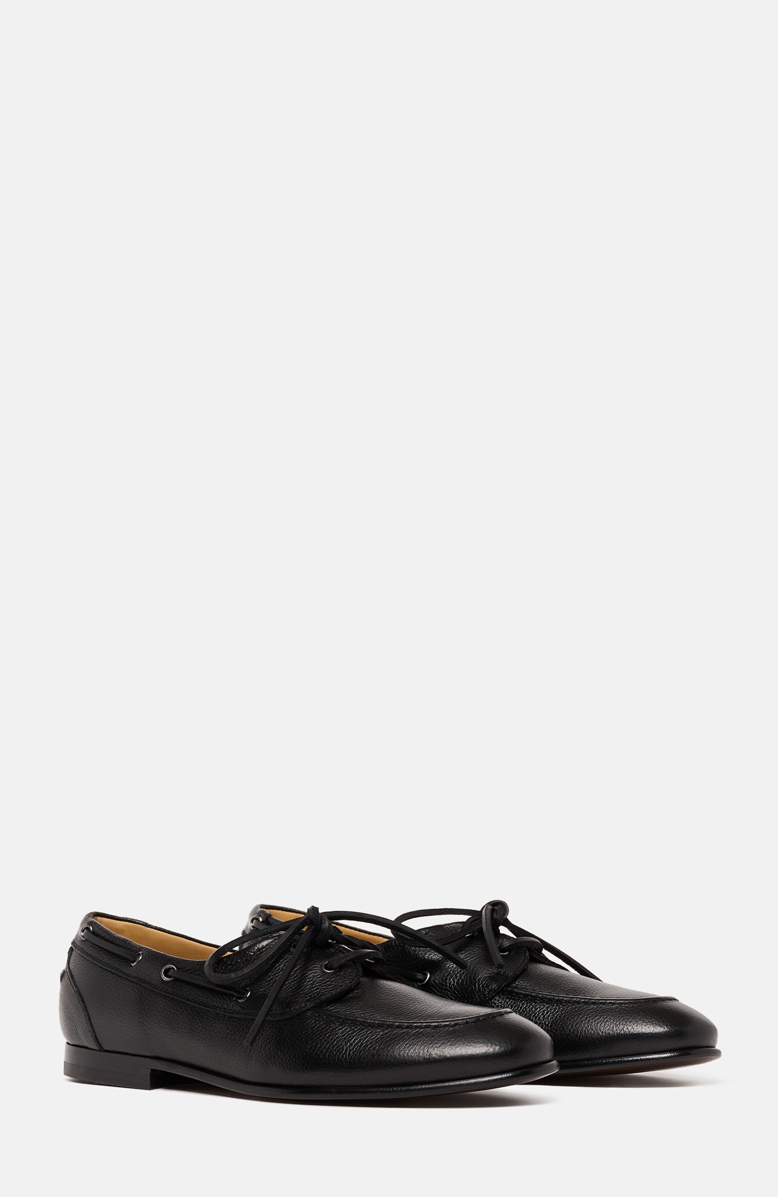 SCAROSSO Ginevro Loafers, Main, color, Black - Calf